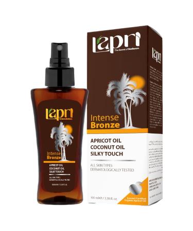 MondoHaus Lapri - Care and protection - Hair and body care with apricot oil - Dermatologically tested (Lapri Intense Bronze Oil - 100 ml)