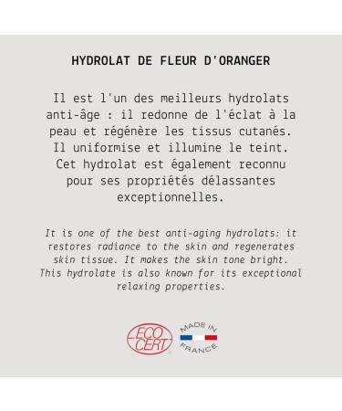 MY COSMETIK - Organic Orange Blossom Hydrosol - Ecocert Certified Organic Cosmetic Floral Water - Made in France - Regenerating lightening and illuminating - 50 ml - Buy Online on GoSupps.com