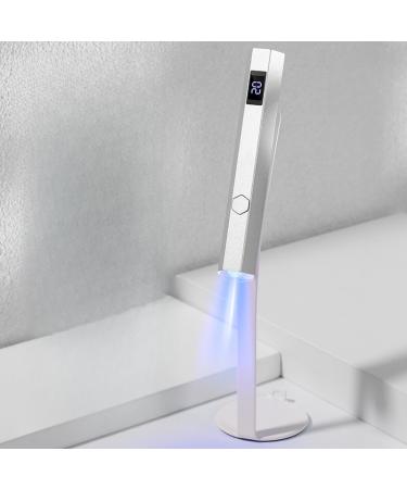 AOOKAA The Third-Generation Light Therapy lamp for Nail Art is Switched Between Two Gears with a Magnetic Bracket (Metallic lamp) Milky Way Gray