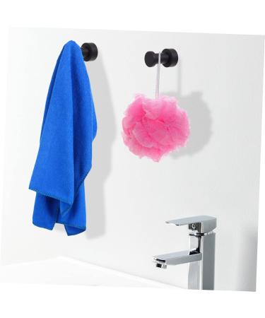 STOBAZA Clothes Rack 6 Pcs Bathroom Towel Hook Multi Purpose Hanger Kitchen Towel Brass Wall Hooks Key Hook Bath Towel 3X1.8X1.8CMx3pcs Blackx3pcs - Buy Online on GoSupps.com