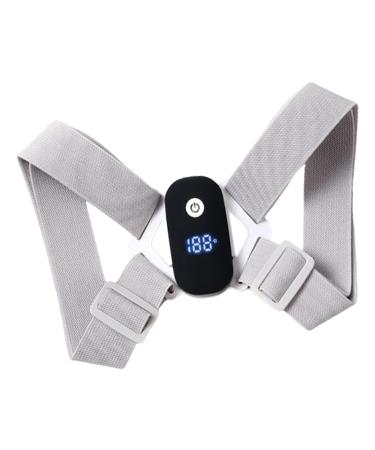 Back Straightener | Posture Trainer For Women - Adjustable Vibration Intelligent Reminder Back Brace Prevent Humpback For Lumbar Neck Gray