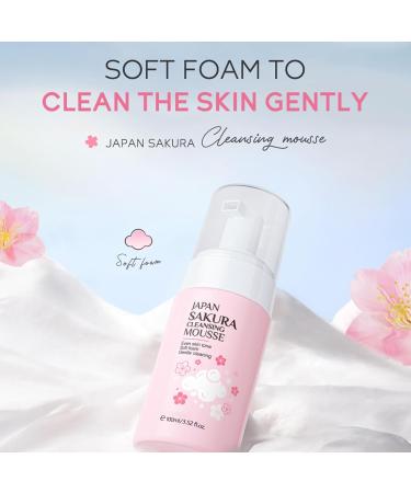 Nettoyant en mousse de cerise - 100 ml - Nettoyant hydratant pour le visage - Pour peau s che - D tachant de maquillage pour dortoir maison voyage voyage d'affaires vacances Cenmoo - Buy Online on GoSupps.com