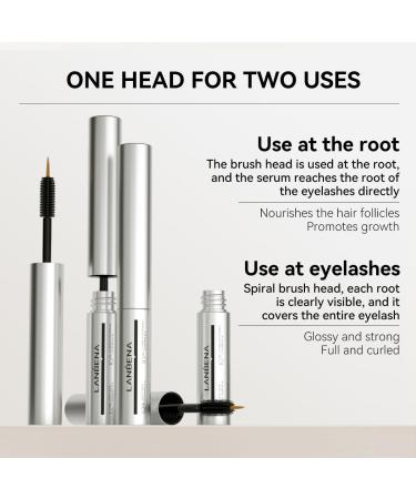 LANBENA Eyelash Growth Serum Lash Enhancing Serum with advanced formula to boost fuller thicker and voluminous eyelashes for longer 3 ml - Buy Online on GoSupps.com
