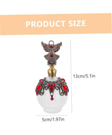 Beatifufu Perfume Bottle Essential Oil Bottle Middle Eastern Fragrance Bottle Decorative Perfume Dispenser Exquisite Bottle Decor Chic Perfume Glass Bottle Retro Perfume Bottle Empty Bottle 30 ml Red - Buy Online on GoSupps.com