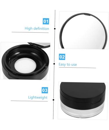 Beavorty 4 Pcs Elastic Mesh Loose Powder Box Baby Holder Bath Powder Case Makeup Powder Case Mirror Clamshell 1 count (Pack of 1) Blackx2pcs - Buy Online on GoSupps.com