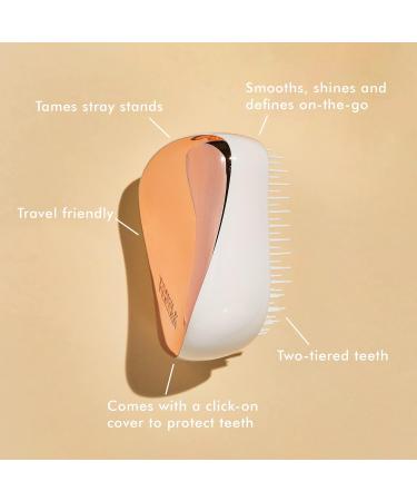 Tangle Teezer Hairbrush Klein Compact Styler - Rose Gold Travel Brush | Effortless Detangling | Stylish & Portable Hair Care - Buy Online on GoSupps.com