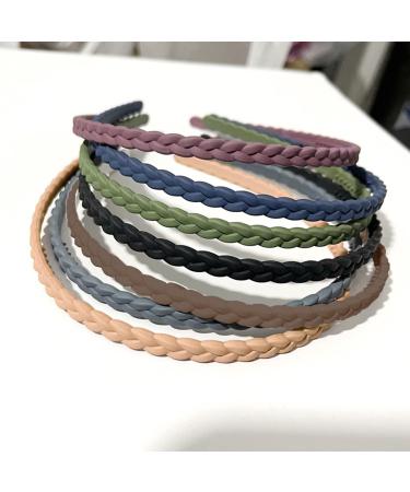 Lapohi 7mm Thin Headbands for Women Girls - 14 PCS Colorful Plastic Headbands with Teeth - Non-Slip Comb Hair Accessories - Multicolor - Buy Online on GoSupps.com