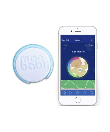 MonBaby Baby Breathing Movement Monitor: Tracks Breathing Movement, Rollover, and Sleeping Position. Alerts Go to Smartphone if Baby May Need Attention