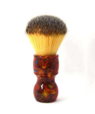 CSB Red Resin Handle Synthetic Fibre Shaving Brush Vegan Beard Shaving Tools