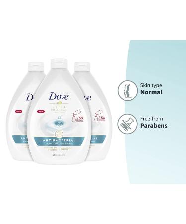 Dove Antibacterial Hand Wash for All Skin Types - 34 Fl. Oz (Pack of 3) - Moisturizing & Protects Skin - Buy Online on GoSupps.com