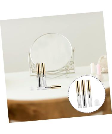 BIUDECO 3pcs Makeup Bottle Empty Lip Gloss Tube Lip Gloss Clear Lip Gloss Vials Mascara Tube Golden Plastic - Buy Online on GoSupps.com