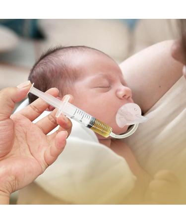 Pacifier Medicine Dispenser - Baby Medicine Syringe for Oral Feeding (White) - Buy Online on GoSupps.com