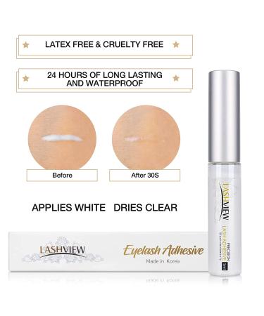 LASHVIEW 0.07mm Short Knot-Free Cluster Lashes Kit - 8-14mm Mix with Glue & Tweezers - Buy Online on GoSupps.com