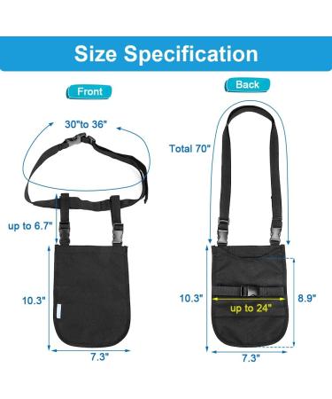 Foley Catheter Bags Holder Kit - Uresil Drainage Device for Men & Women 1000ML Small Black - Secure Night Supplies - Buy Online on GoSupps.com