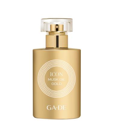 Icon Musk Oil Gold - EDP Spray Perfume for Women - Notes of Tangerine Blackcurrant Jasmine and Patchouli - Radiates Positive Energy - 1.7 oz