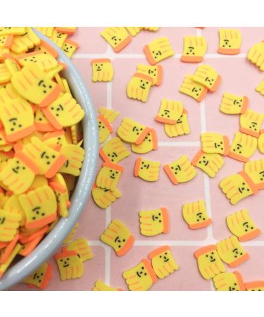 100g Smiley Banana Slices Polymer Soft Clay Sprinkles for Decoration Nail Sticker DIY Making Phone Case Decor - Buy Online on GoSupps.com