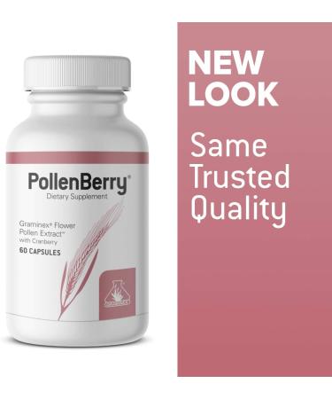 Graminex PollenBerry Dietary Supplement - Cranberry & Flower Pollen Extract for Skin, Urinary Tract & Bladder Health - 60 Capsules - Buy Online on GoSupps.com