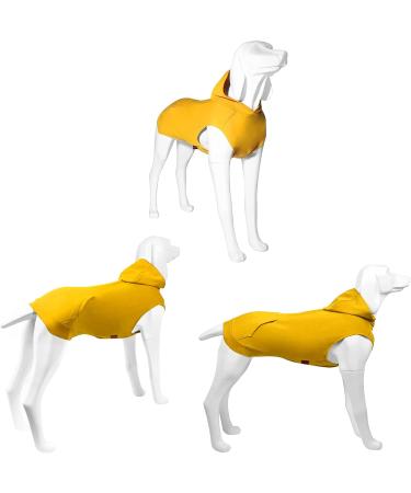 Kickred Yellow Dogs Hoodie - Soft & Breathable Winter Dog Coat with Hat for Large Dogs - Stylish Sleeveless Sweater & Accessories - Buy Online on GoSupps.com