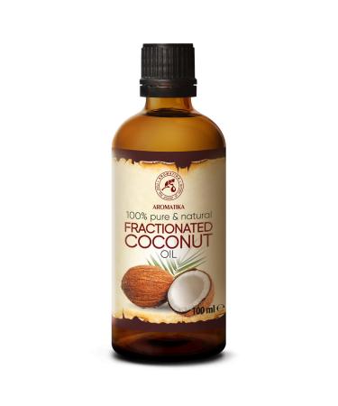 Coconut oil fractures 100ml - Cocos Nucifera Oil - 100% pure & natural coconut oil - basic oil - liquid - odorless - intensive care for face - body - skin - hair - massage oil - cosmetics 100 ml (1 Pack) - Buy Online on GoSupps.com
