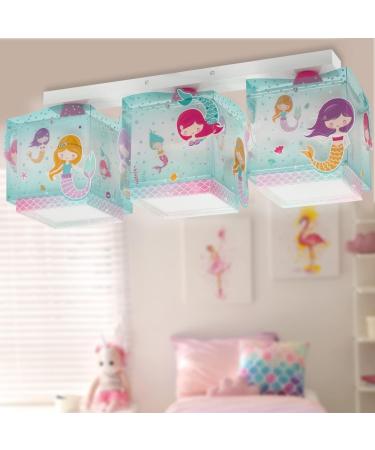 Buy Dalber 3-Light Mermaids Ceiling Lamp for Children's Room - E27 | International Shipping - Buy Online on GoSupps.com