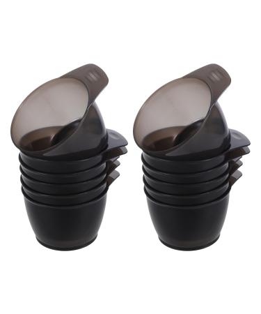 12 Pi ces Bols pour Teinture Cheveux Plastique R sistant Chaleur Bol M langeur Anti- claboussures avec Bec Verseur Outils de Coloration Professionnels pour Salon et Usage