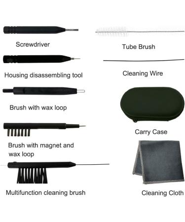 Hearing Aid Amplifier Cleaning Tool Kit - 8 Pieces with Case - Buy Online on GoSupps.com