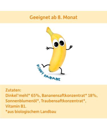Organic Baby Cheeky Friends Biscuits - Vegan Banana Cookies (7 Pack) | Sugar-Free Snack for Babies 8 Months & Up - Buy Online on GoSupps.com