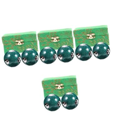 Gleavi 8 STK Health Massage Handball Magnetic Baoding Balls Health massage balls Massage ball Stress balls for adult hand bales Massage massage balls for the hands handy