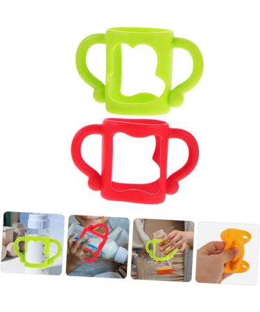 Vaguelly 8 Pcs Silicone Bottle Handle Bottle Handles Bottle Grip Newborn Bottle Handle Silicone Bottle Grip Bottle Grip Milk Feeding Bottle Silica Gel 13.00X7.00X6.50CMx4pcs Assorted Colorx4pcs - Buy Online on GoSupps.com