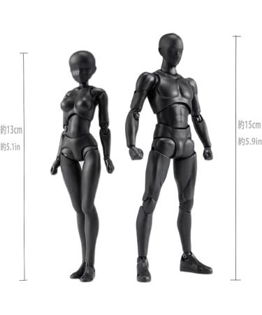 Black GNALLANG Action Figures DX PVC Model Set with Box - Female and Male Characters for Artists - Buy Online on GoSupps.com