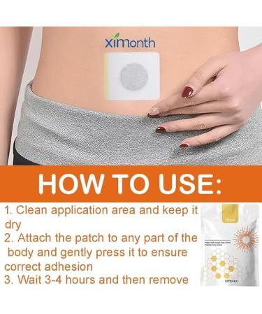 XiMonth Bee Venom Slimming Patches 40 pcs European Standard Weight Loss Patches for Fat Burning Bee Venom Lympathic Drainage Slimming Patches for Men & Women - (4 bags) - Buy Online on GoSupps.com