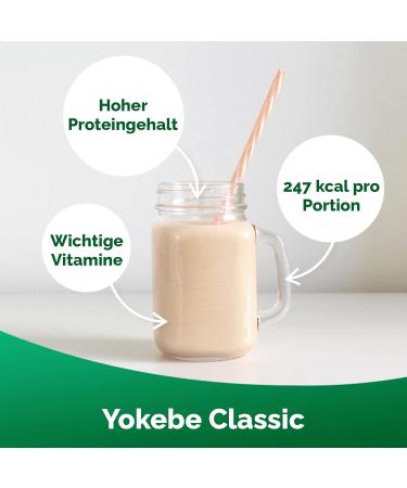 YOKEBE Classic Diet Shake & Abbey Beauty Collagen Set - 500g Meal Support & 10 Collagen Ampoules for Weight Loss & Beauty - High-Quality Protein & 5g Collagen Peptides - Buy Online on GoSupps.com