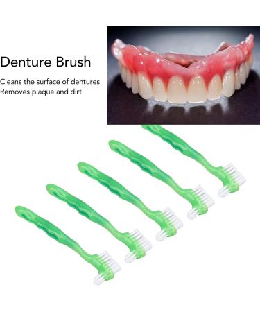 Professional Denture Brush Set for Elderly - Portable Travel Cleaning Kit for False Teeth (Green - Buy Online on GoSupps.com