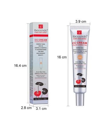 Color Correcting CC Cream with SPF 25 Full-Coverage Foundation Hydrating Serum Refine Skin Texture Avoid Sun Damage (Light 45 ml) Light 1.5 Fl Oz (Pack of 1) - Buy Online on GoSupps.com