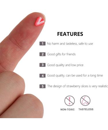 Healeved 2pcs Strawberry Fruit Nail Decals Fruit Nail Patch Manicure Sequins Strawberry Clay Slices Masquerade Siouxxie Wall Decoration Nail Clay Nail Polish Polymer Clay Manual Red 0.5x0.5x0.2cmx2pcs Redx2pcs - Buy Online on GoSupps.com