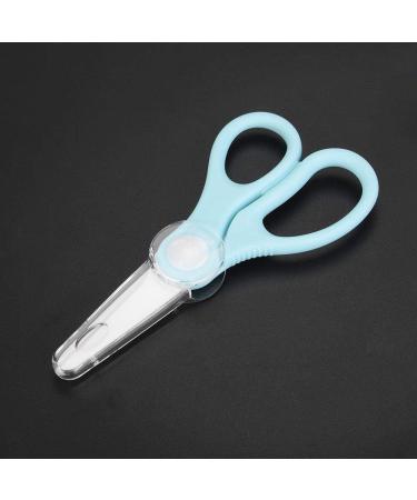 Fdit Portable Ceramic Baby Food Scissors Shears with Cover (Blue) - Buy Online on GoSupps.com