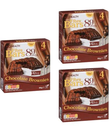 Fibre Bars - Flavour - Chocolate Brownies - 87 Calories Per - High In Fibre Snack - 3 x 4 Pack - Buy Online on GoSupps.com