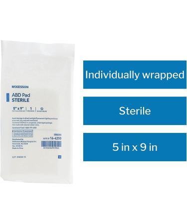 McKesson Abdominal Pads 5 x 9 Inch (20 ct) | Sterile Nonwoven Cellulose | 1 Pack - Buy Online on GoSupps.com
