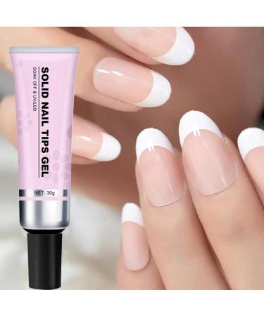 XIAOXIAOYU Solid Nail Glue | Solid Soak Off Glue | Quick Drying Adhesive Solid Rhinestone Glue With Remover For Press On Nails Tips Salon Art Lamp Curing Needed - Buy Online on GoSupps.com