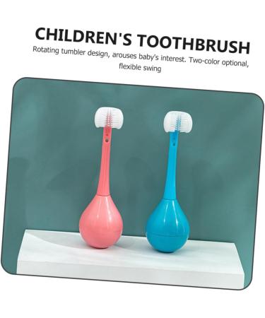 Minkissy 2-Pack Tumbler Toothbrush Set for Kids - Fun Cartoon Design Oral Hygiene Tools for Children - Buy Online on GoSupps.com