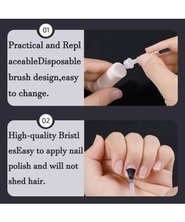 50pcs Replacement Nail Polish Brush Kit | Disposable Nail Art Brushes Set | Premium Soft Bristles & Handle | Nail Accessories & Tools for Perfect Nail Design - Buy Online on GoSupps.com