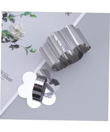 IMIKEYA 2 Pcs 430 Chocolate Collar Pancake Molds Cake Mousse Ring Mousse Chocolate Cake Stainless Steel Baking Molds Food Rings Cajas para Fresas Con Chocolate Biscuit Baking Tools medium Silver - Buy Online on GoSupps.com