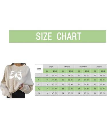 IFOTIME Women's Butterfly Print Sweatshirt - Casual Oversize Graphic Pullover - Buy Online on GoSupps.com