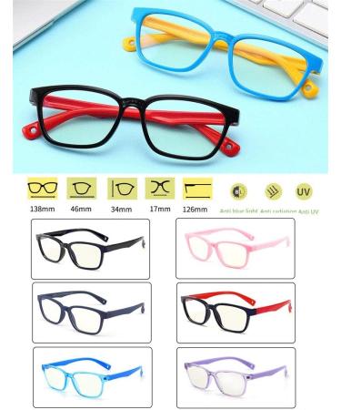 Flydo Computer Glasses for Kids - Anti-Glare Gaming Eyewear UV Blocking Eye Strain Glasses for PC Cell Phone & TV - Boys/Girls Color2 - Buy Online on GoSupps.com
