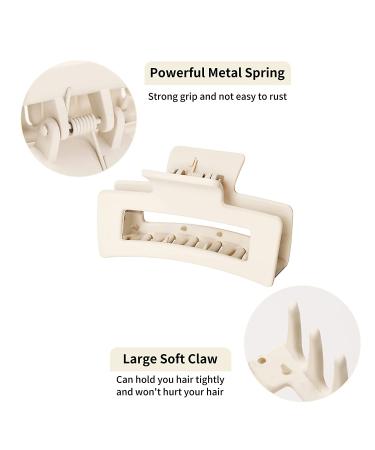 Vsiopy 10pcs Hair Claw Clips for Women - Strong Hold 3.5 Inch Nonslip Hair Clamps - Medium to Large Size - Thin Hair Hair Jaw Clips - 5 Pack - Buy Online on GoSupps.com