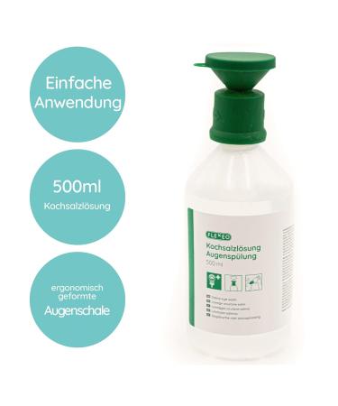 Buy 500ml Eye Rinsing NACL 0.9% Saline Solution - Sterile Eye Wash Bottle for Safe Eye Flushing - International Shipping Available - Buy Online on GoSupps.com