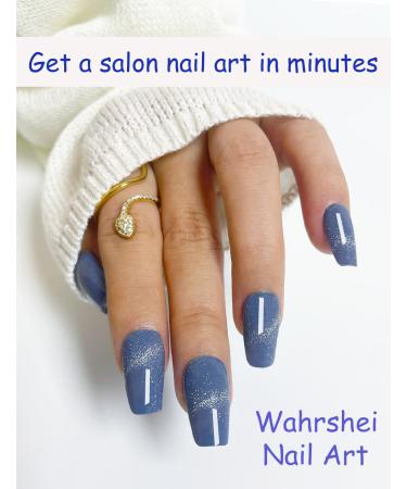 TrueShei Cat Eye UV Gel Nail Foils | Self-Adhesive Nail Film Stickers | 20 PCs Gel Nail Wraps for Stunning Manicures - Buy Online on GoSupps.com
