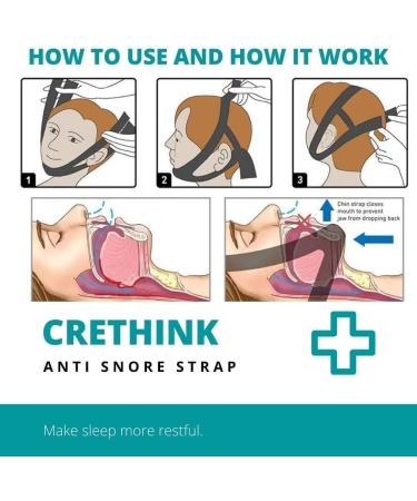 LDATY Anti Snoring Chin Strap - Adjustable, Anti-Slip, Effective Snoring Solution - Buy Online on GoSupps.com