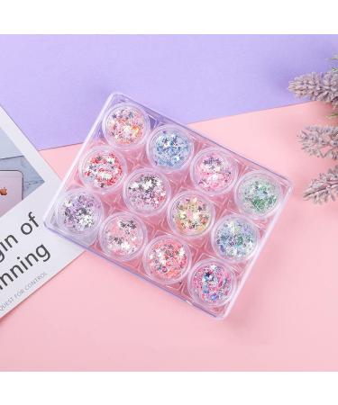 12pcs Glitter Makeup Set - Chunky & Nail Glitter for Hair Eyes Lips & Body | Perfect for Parties & Art | International Shipping - Buy Online on GoSupps.com