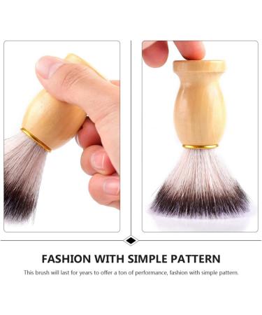 Fomiyes Wooden Handle Razor Brush - Premium Beard Care & Shaving Accessories for Men | Synthetic Fiber Shaving Foam & Grooming Tools - Buy Online on GoSupps.com